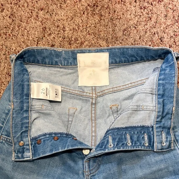 MOTHER Light Blue Denim Jeans - Picture 2 of 4